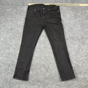 Levis 510 Jeans Womens Size 36x32 Black Skinny Fit Stretch Denim Casual Pants